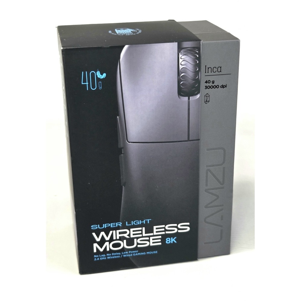 Lamzu Inca Gaming Mouse, 8K Polling Rate, Optical Switches, TTC Encoder, Paw3950